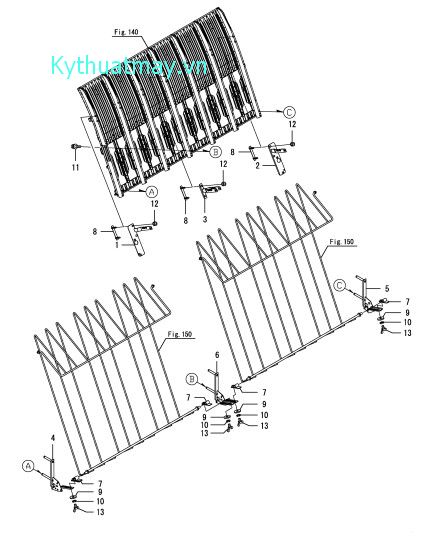 Giá đỡ kẹp đệm - phân bón